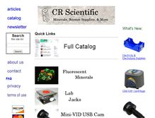 Tablet Screenshot of crscientific.com